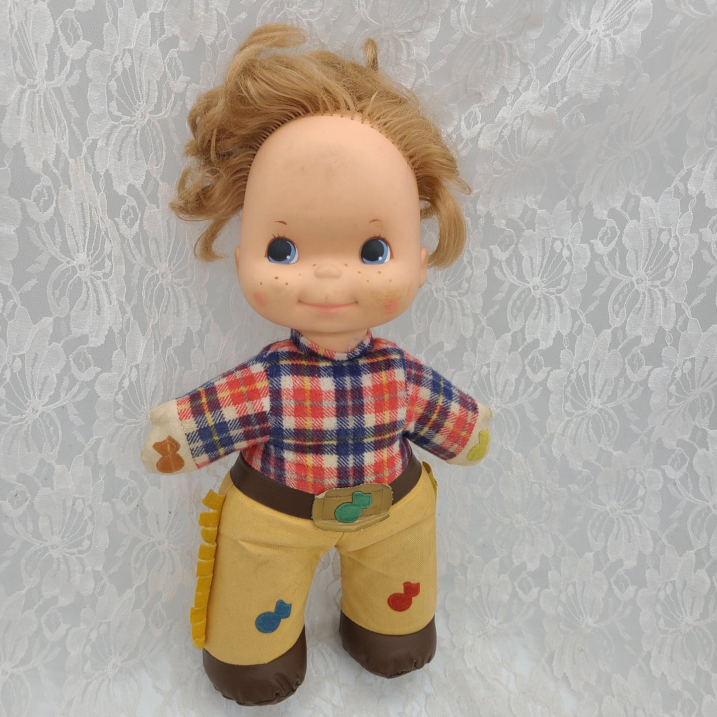 Vintage 1974 Mattel “Love Notes” Cowboy Squeeze Him for SOUNDS ~ 1970s Collectible Doll