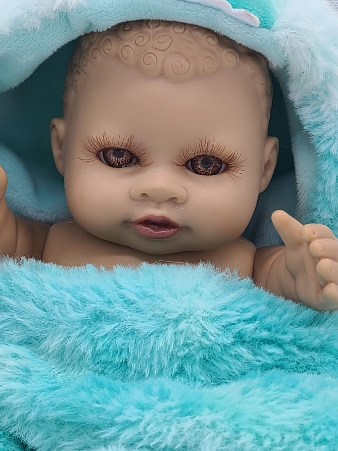 Jakob Haunted Doll ~ 14" Vinyl Ethnic Preemie Neonate Infant ~ Paranormal ~ Mixed Baby ~ Angelic Energy
