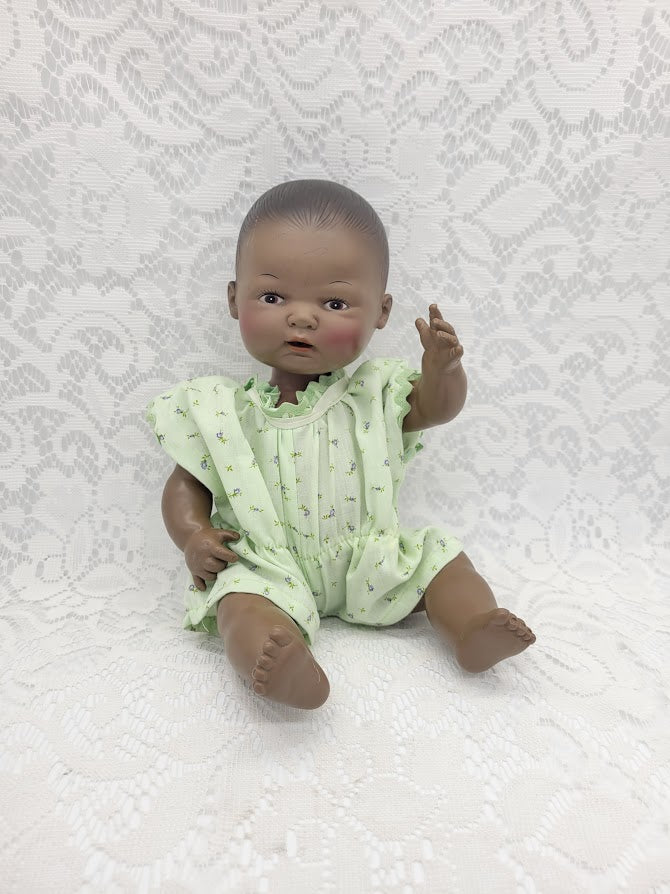 Reserved Holly 7/23 Rosie Haunted Doll ~ 17" African American Vinyl Jointed Baby Doll Vessel  ~ Paranormal ~ Infant Spirit ~ Needs Affection and Attention