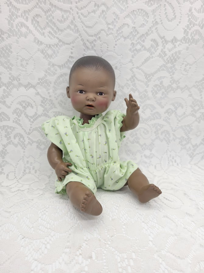 Reserved Holly 7/23 Rosie Haunted Doll ~ 17" African American Vinyl Jointed Baby Doll Vessel  ~ Paranormal ~ Infant Spirit ~ Needs Affection and Attention