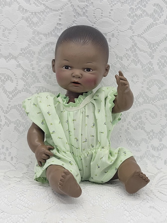 Reserved Holly 7/23 Rosie Haunted Doll ~ 17" African American Vinyl Jointed Baby Doll Vessel  ~ Paranormal ~ Infant Spirit ~ Needs Affection and Attention