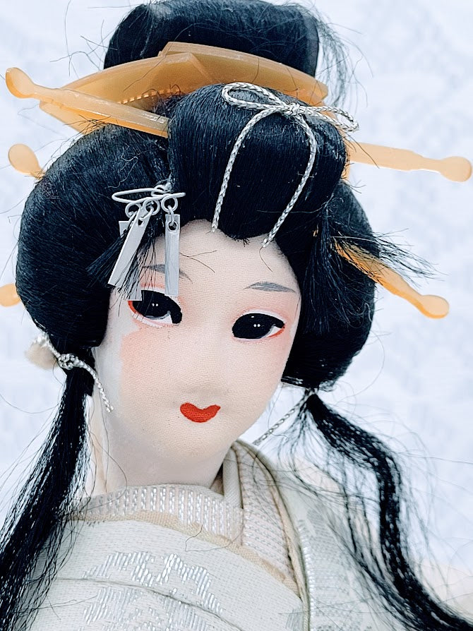 No Reserves Shirayuki Haunted Doll ~ 17" Antique Oriental Stockinette Vessel ~ Paranormal ~ Yokai Yuki Onna ~ Niigata Prefecture ~ Spooky ~ NO KIDS