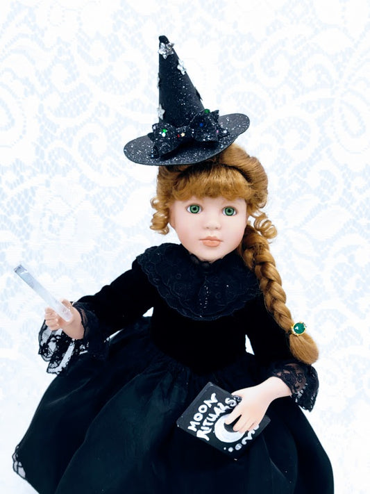 No Reserves Elspet Haunted Doll ~ 17" OOAK Witch Vessel ~ Paranormal ~ Extreme Clairvoyance ~ Moon Magick ~ Spellcaster