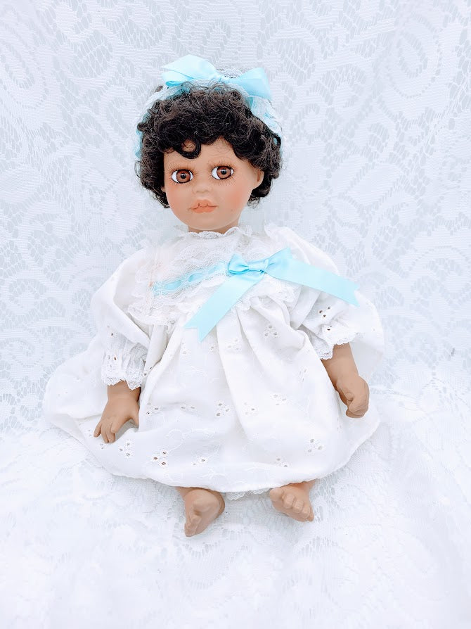 Ramona Haunted Doll ~ 15" African American Bisque Baby Vessel ~ Paranormal ~ Angel Energies ~ Missing After A Fire ~ NOLA