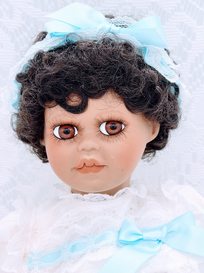 Ramona Haunted Doll ~ 15" African American Bisque Baby Vessel ~ Paranormal ~ Angel Energies ~ Missing After A Fire ~ NOLA