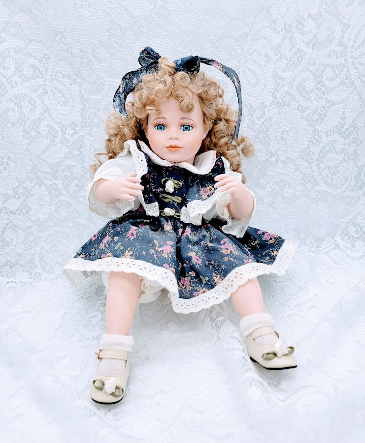 Jessica Haunted Doll ~ 18" Porcelain Shelf-Sitter Vessel ~ Paranormal ~ REHOME ~ VERY ACTIVE ~ Child Spirit ~ Positive Kid