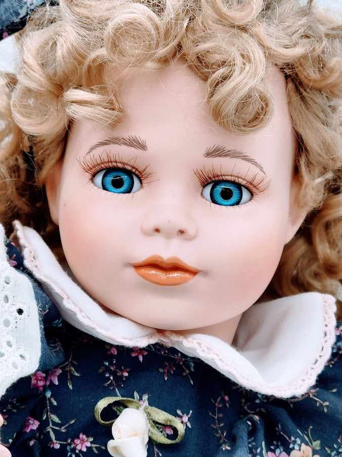 Jessica Haunted Doll ~ 18" Porcelain Shelf-Sitter Vessel ~ Paranormal ~ REHOME ~ VERY ACTIVE ~ Child Spirit ~ Positive Kid