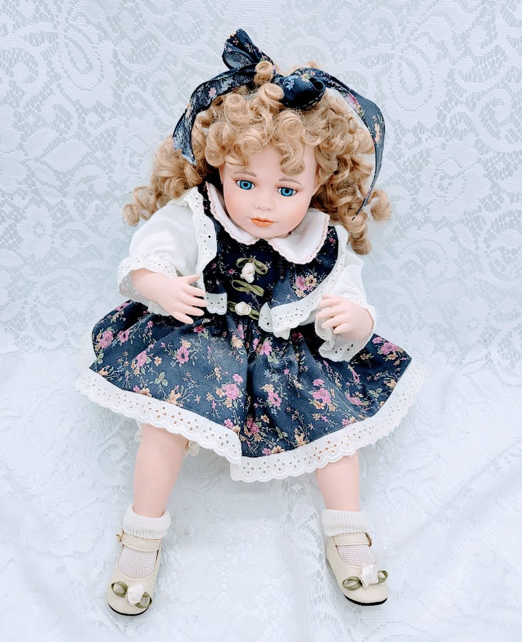 Jessica Haunted Doll ~ 18" Porcelain Shelf-Sitter Vessel ~ Paranormal ~ REHOME ~ VERY ACTIVE ~ Child Spirit ~ Positive Kid