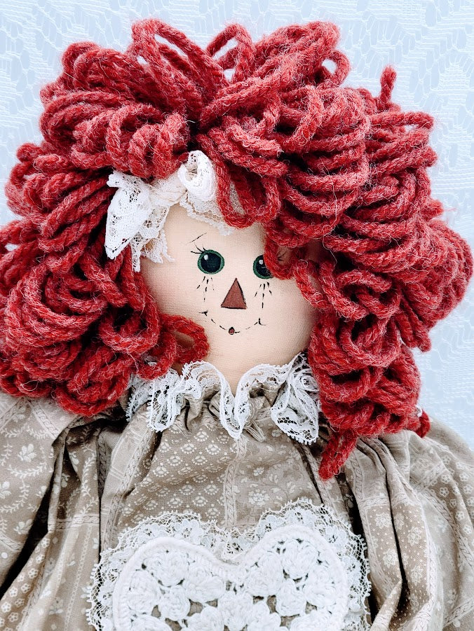 Barbara Haunted Doll ~ 22" Handmade Raggedy Ann Style Clown Girl Vessel ~ Paranormal ~ Strange and Unusual ~ Kind of Spooky