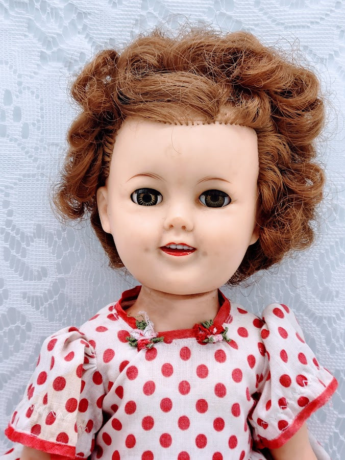 Judy Haunted Doll ~ 18" Antique Shirley Temple Rubber Jointed Doll ~ Paranormal ~ Protective ~ Intuitive ~ Knows EVERYTHING