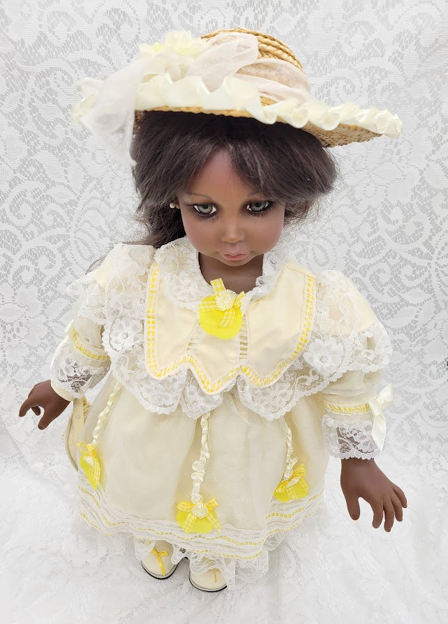 Reserved Jes 12/13 Samira Haunted Doll ~ 21" Vinyl African American Ethnic Vessel ~ Paranormal ~ Very Gifted ~ Hypnotising Eyes ~ Highly Active ~ Intuitive Soul