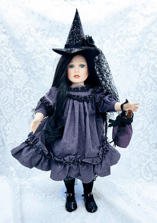 No Reserves Åse Haunted Doll ~ 19" OOAK Porcelain Witch Vessel ~ Paranormal ~ Yule Witch ~ Seiðkonur ~ Shapeshifting ~ Astral Practices