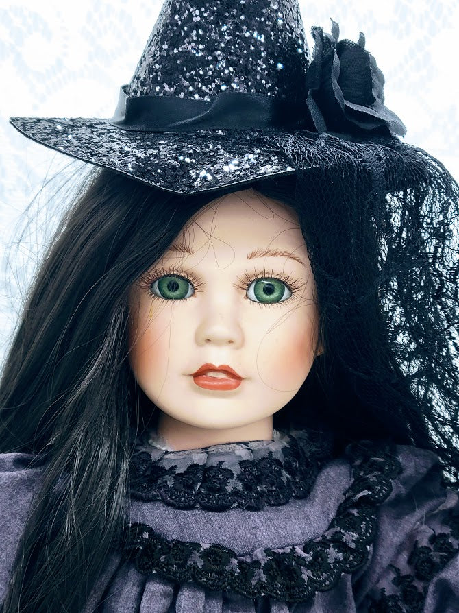 No Reserves Åse Haunted Doll ~ 19" OOAK Porcelain Witch Vessel ~ Paranormal ~ Yule Witch ~ Seiðkonur ~ Shapeshifting ~ Astral Practices