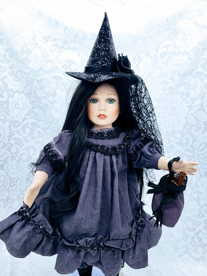 No Reserves Åse Haunted Doll ~ 19" OOAK Porcelain Witch Vessel ~ Paranormal ~ Yule Witch ~ Seiðkonur ~ Shapeshifting ~ Astral Practices