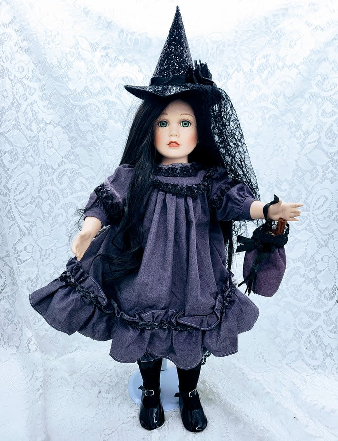 No Reserves Åse Haunted Doll ~ 19" OOAK Porcelain Witch Vessel ~ Paranormal ~ Yule Witch ~ Seiðkonur ~ Shapeshifting ~ Astral Practices