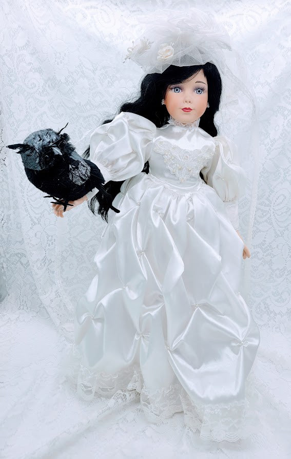 No Reserves Kaarina Haunted Doll ~ 24" OOAK Porcelain Winter Vessel ~ Paranormal ~ Meilikki ~ Tietäjä ~ Keijungainen ~ Animal Whisperer