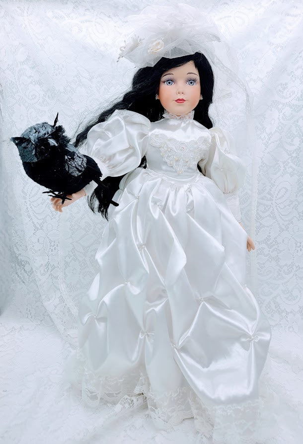 NoReservesKaarinaHauntedDoll~24"OOAKPorcelainWinterVessel~Paranormal~Meilikki~Tietäjä~Keijungainen~AnimalWhisperer