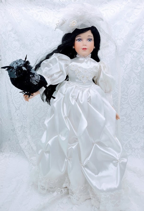 No Reserves Kaarina Haunted Doll ~ 24" OOAK Porcelain Winter Vessel ~ Paranormal ~ Meilikki ~ Tietäjä ~ Keijungainen ~ Animal Whisperer