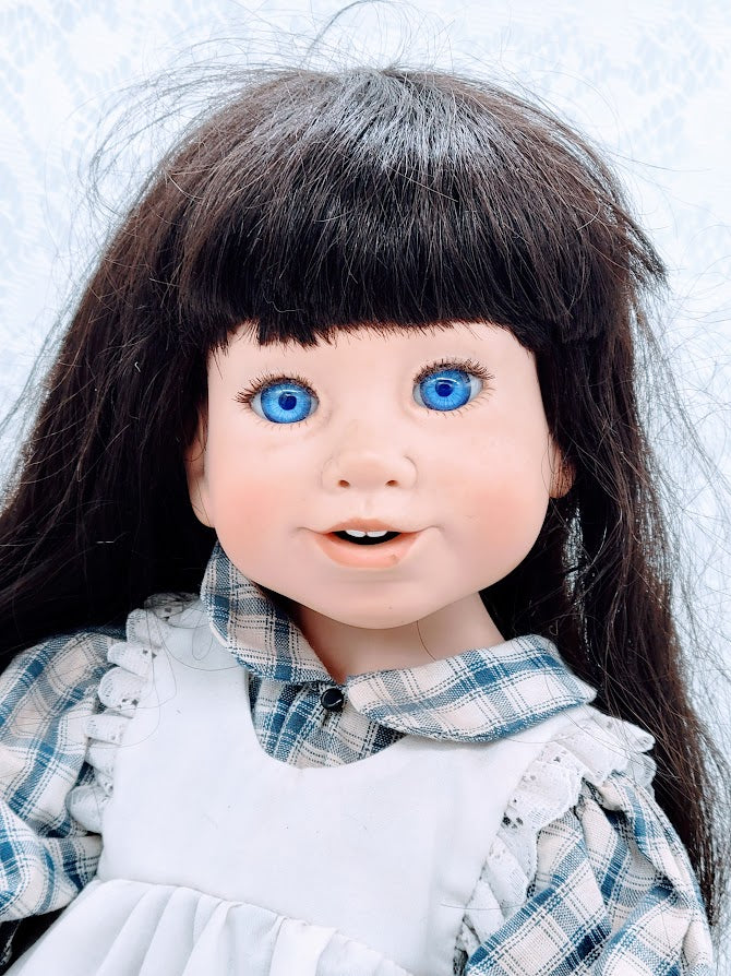 Hannah Haunted Doll ~ 22" Vinyl Jointed Prairie Vessel ~ Paranormal ~ Big Sister Energy ~ Midwestern ~ Farm Girl