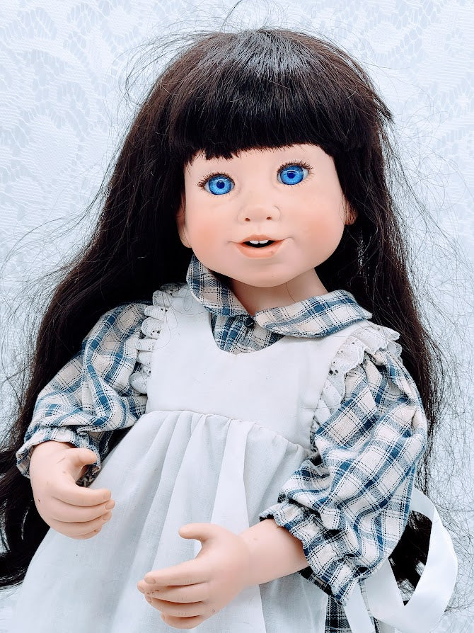 Hannah Haunted Doll ~ 22" Vinyl Jointed Prairie Vessel ~ Paranormal ~ Big Sister Energy ~ Midwestern ~ Farm Girl