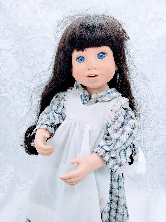 Hannah Haunted Doll ~ 22" Vinyl Jointed Prairie Vessel ~ Paranormal ~ Big Sister Energy ~ Midwestern ~ Farm Girl