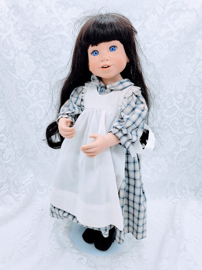 Hannah Haunted Doll ~ 22" Vinyl Jointed Prairie Vessel ~ Paranormal ~ Big Sister Energy ~ Midwestern ~ Farm Girl