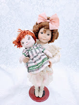 Rita Haunted Doll ~ 14" Diana Effner Vessel with Cloth Doll ~ Paranormal ~ Expressive ~ Creepy ~ Draining ~ Questionable Spirit