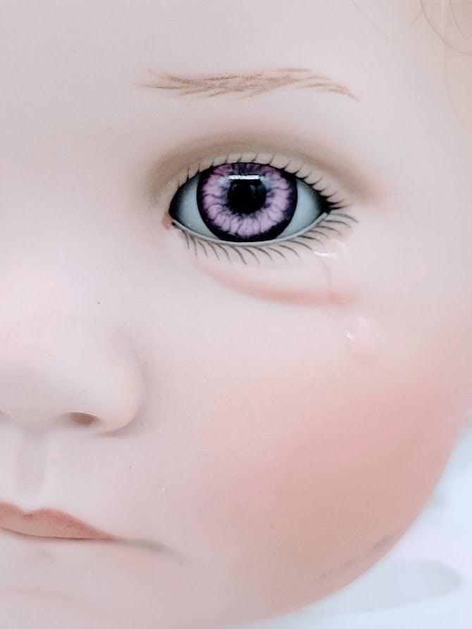 Laina Haunted Doll ~ 15" OOAK Bisque Sitting Vessel Purple Eyes ~ Paranormal ~ Cherubim? ~ Ascended Child Spirit ~ Celestial ~ Angelic