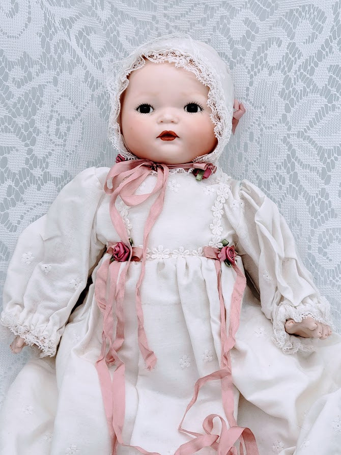 Gertie Haunted Doll ~ 16" Bisque Handmade Kestner Reproduction Century Baby Doll  ~ Paranormal ~ Abandoned Baby ~ Hates COLD ~ Needs Toys and Other Kids