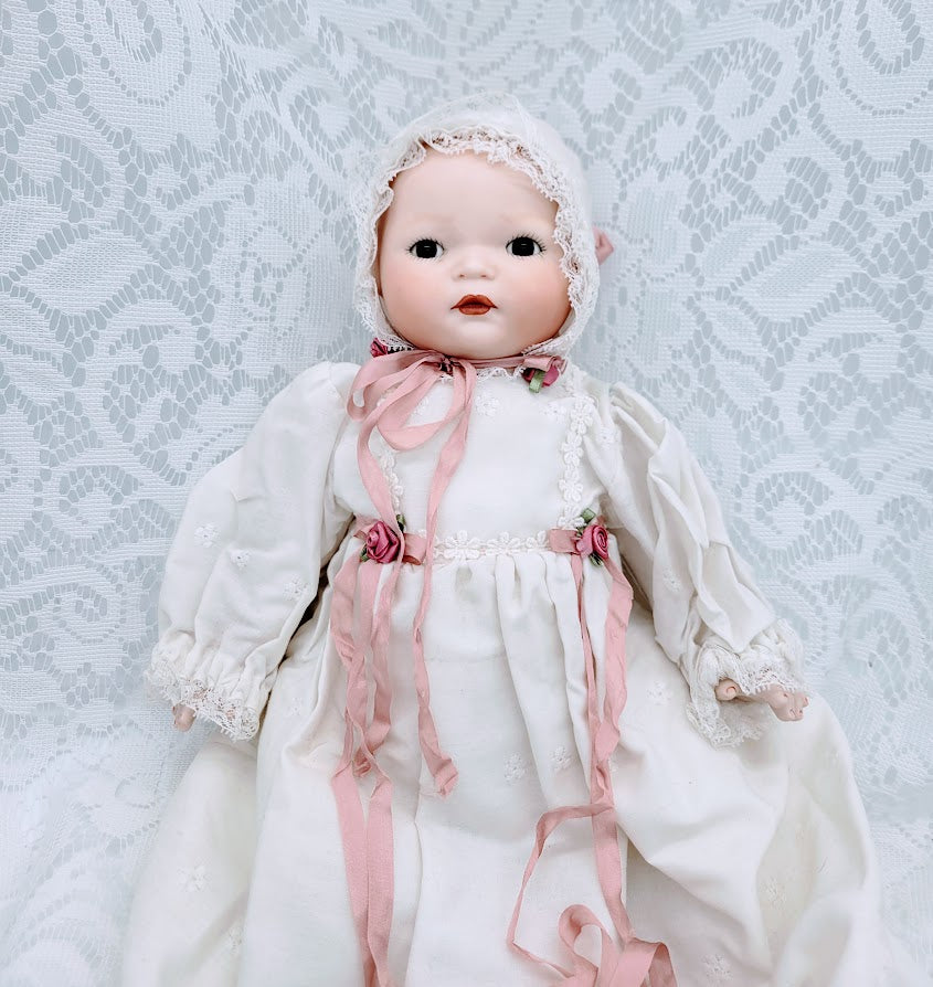 Gertie Haunted Doll ~ 16" Bisque Handmade Kestner Reproduction Century Baby Doll  ~ Paranormal ~ Abandoned Baby ~ Hates COLD ~ Needs Toys and Other Kids