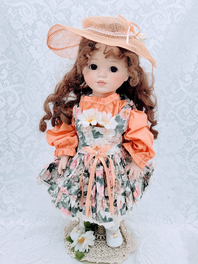 Jasmine Haunted Doll ~ 17" Handmade FULL BODY Bisque Vessel ~ Paranormal ~ Older Child Spirit ~ Indigo Child ~ Psychic ~ Georgia Coven