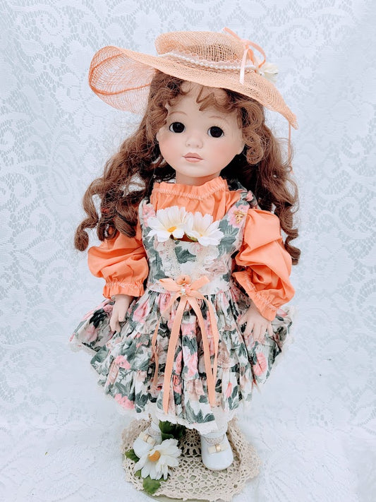 Jasmine Haunted Doll ~ 17" Handmade FULL BODY Bisque Vessel ~ Paranormal ~ Older Child Spirit ~ Indigo Child ~ Psychic ~ Georgia Coven