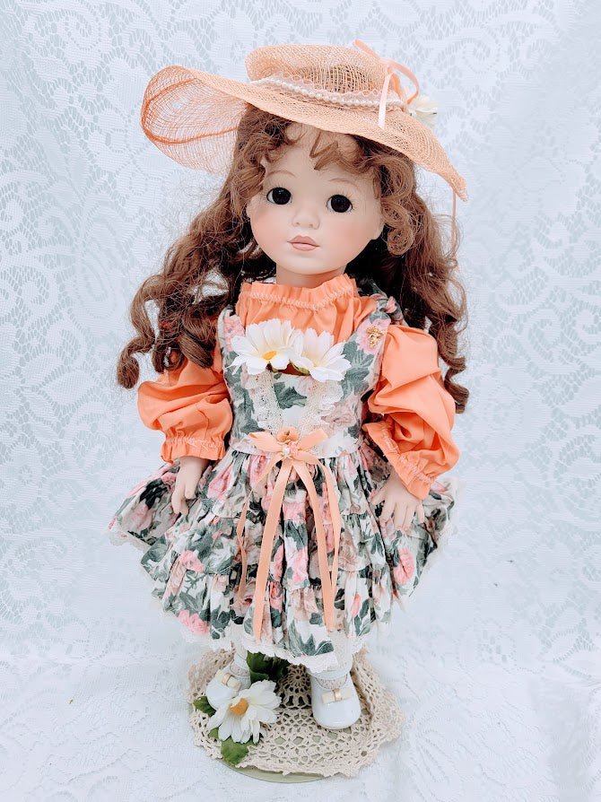 Jasmine Haunted Doll ~ 17" Handmade FULL BODY Bisque Vessel ~ Paranormal ~ Older Child Spirit ~ Indigo Child ~ Psychic ~ Georgia Coven