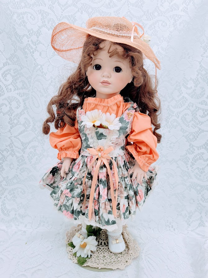 Jasmine Haunted Doll ~ 17" Handmade FULL BODY Bisque Vessel ~ Paranormal ~ Older Child Spirit ~ Indigo Child ~ Psychic ~ Georgia Coven