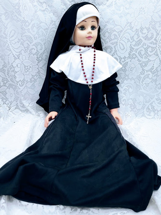 Sister Johanna ~ 28" Plastic Walking Doll Vessel ~ Paranormal ~ Disgraced ~ Kind of Dark ~ Buried Facedown at Littlemore in England