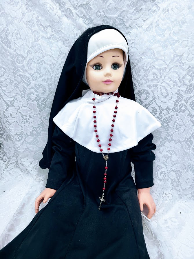 Sister Johanna ~ 28" Plastic Walking Doll Vessel ~ Paranormal ~ Disgraced ~ Kind of Dark ~ Buried Facedown at Littlemore in England