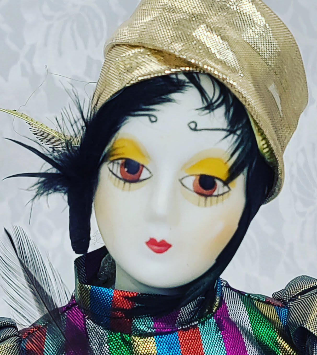 Reserved for Maria 8/25 Devan Haunted Doll ~ 17" Harlequin French Mime ~ Paranormal ~ Gender? Whats that? ~ Good Energy ~ Mysterious ~ HIGHY ACTIVE