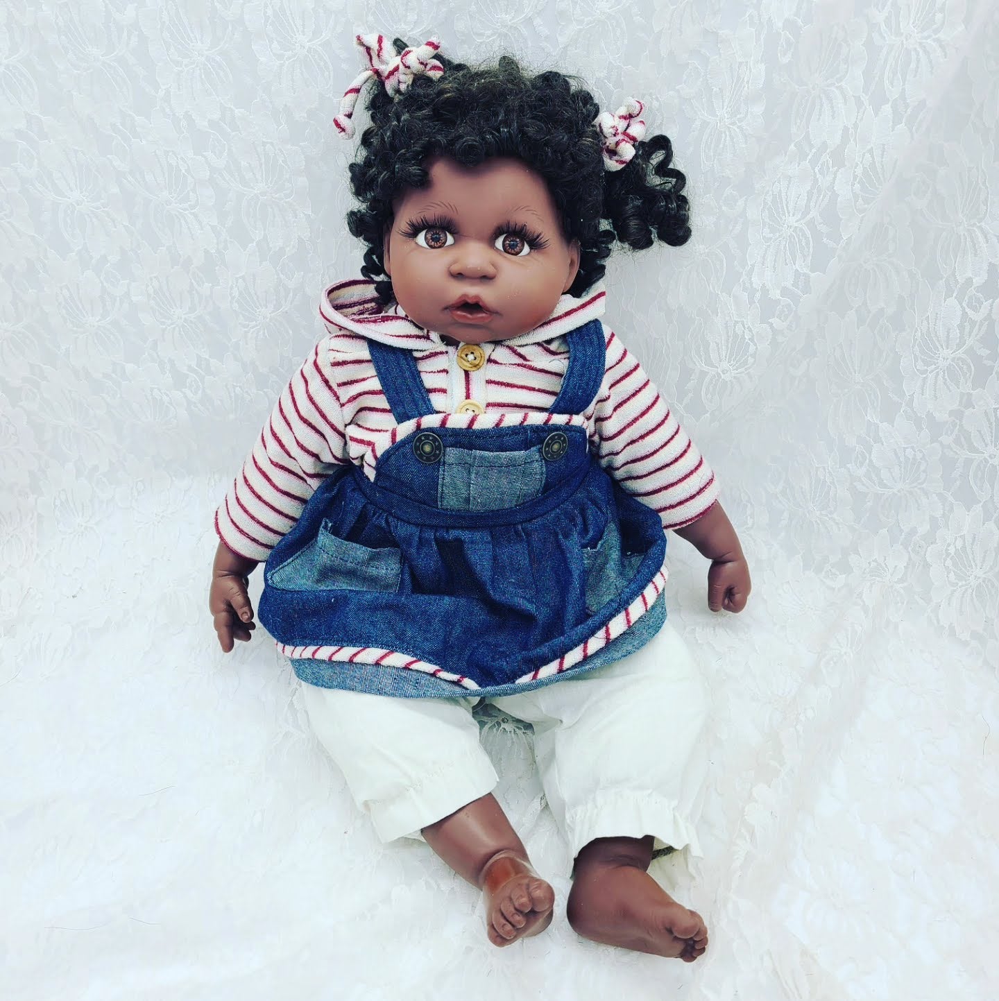 Reserved Tara 2/3 SALE! Danya Haunted Doll ~ 23" African American Vinyl Toddler Vessel ~ Paranormal ~ Sweet Girl ~ Thinks She's Bigger Than She Is ~ Wannabe Big Sister