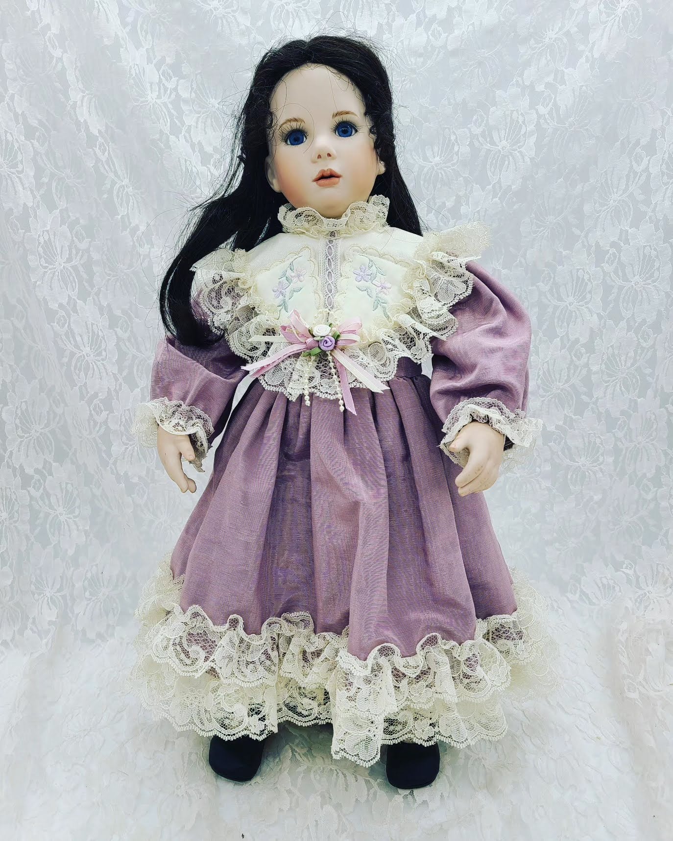 Reserved Tina 9/8 Adele Haunted Doll ~ 20" French Reproduction Handmade Bisque OOAK Vessel ~ Paranormal ~ Wise Beyond Her Years ~ Nurturing ~ ACTIVE