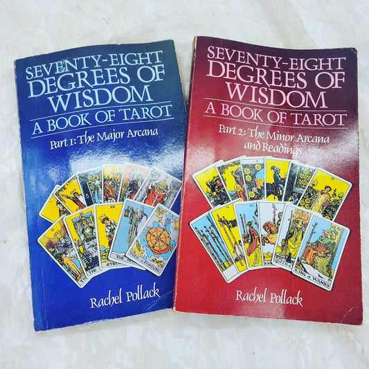 RARE SET of Two (2) Tarot Books ~ Seventy-Eight Degrees of Wisdom: A Book of Tarot, Parts I and II *Major and Minor Arcanas!  Rare Find!
