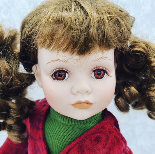 Millie Haunted Doll ~ 17" Contemporary Porcelain Schoolgirl Vessel ~ Paranormal ~ Kind of Needy ~ Good with Younger Kids