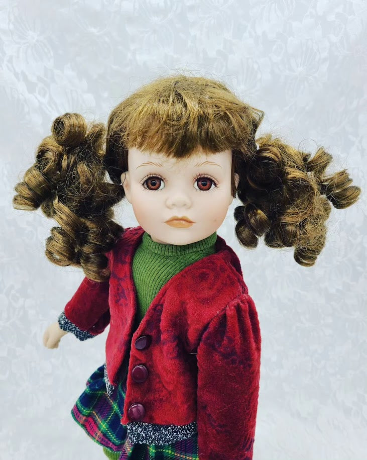 Millie Haunted Doll ~ 17" Contemporary Porcelain Schoolgirl Vessel ~ Paranormal ~ Kind of Needy ~ Good with Younger Kids