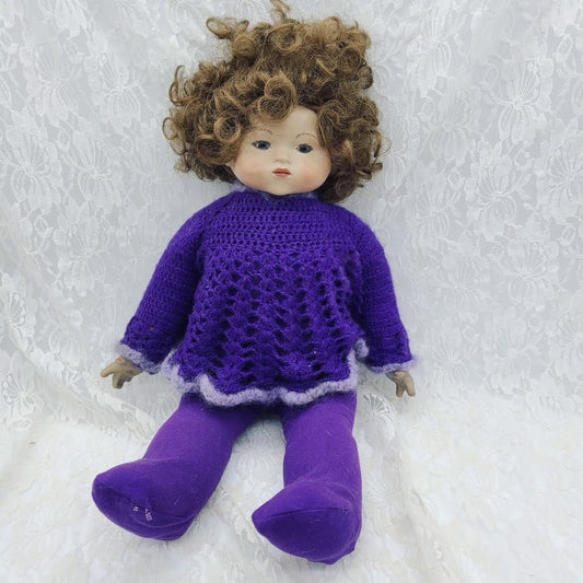 Nicole (Nica) Haunted Doll ~ 22" HANDMADE OOAK Bisque Child Spirit ~ Kind of a BRAT, But Sweet ~ Steals Things ~ Loves Chocolate