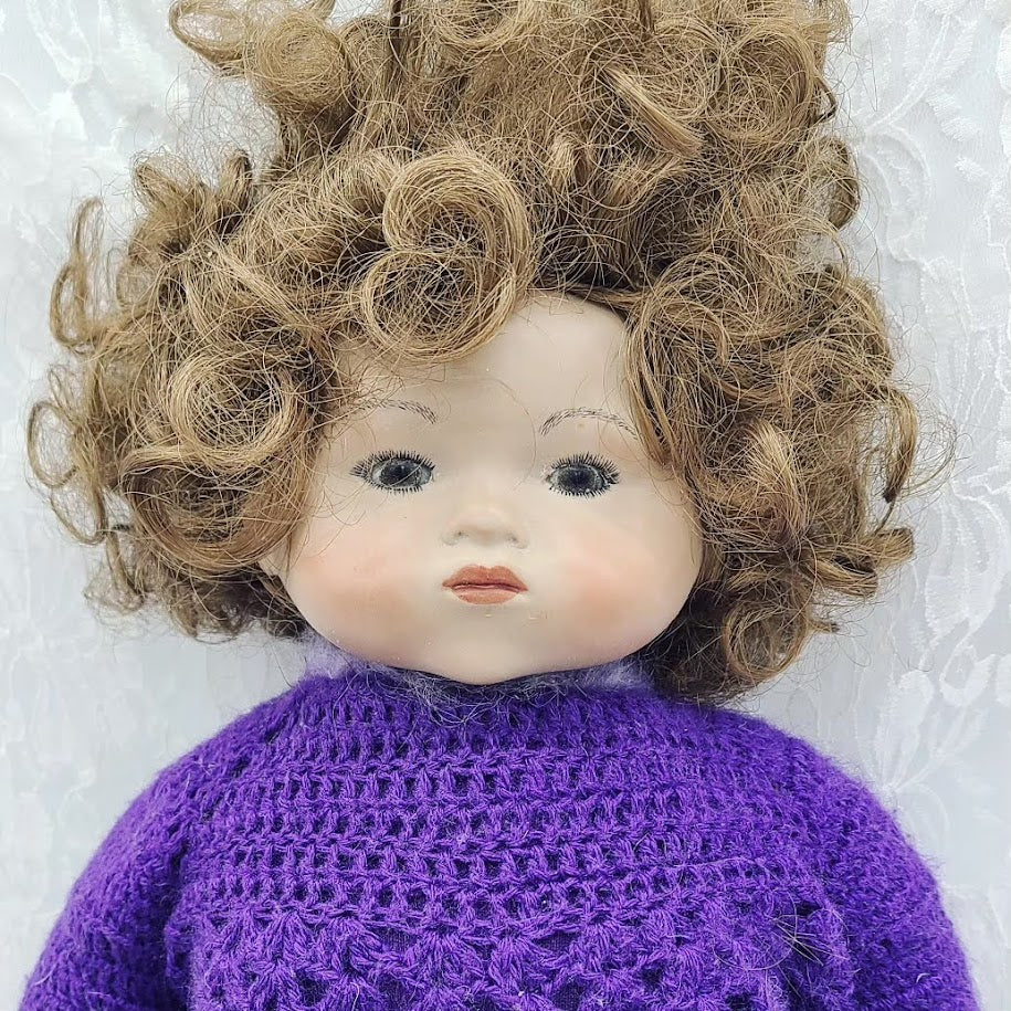 Nicole (Nica) Haunted Doll ~ 22" HANDMADE OOAK Bisque Child Spirit ~ Kind of a BRAT, But Sweet ~ Steals Things ~ Loves Chocolate