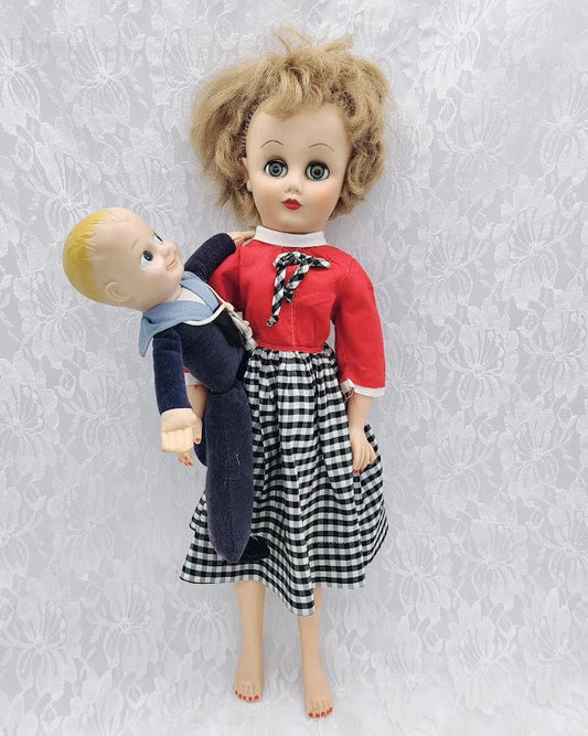 Mary and John Haunted Doll ~ 18" Fashion Doll 1950s with a 1930s Empire Sailor Doll ~ Paranormal ~ Very Active BONDED Spirits ~ Can't Be Separated