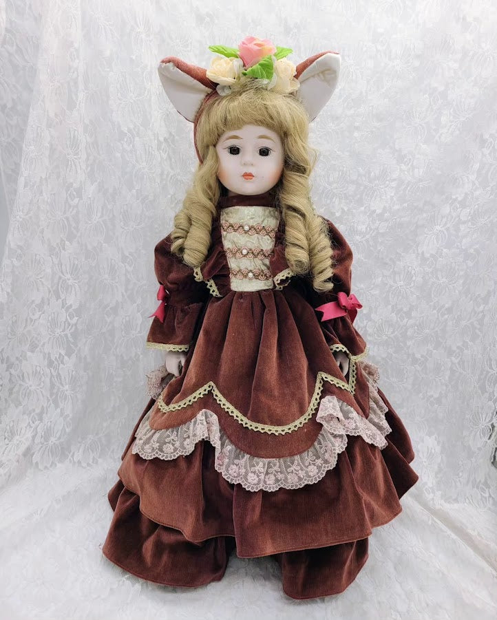Reserved Rae 2/13 Callia Haunted Doll ~ 21" Victorian Porcelain Vessel ~ Paranormal ~ Weird ~ Unusual Girl ~ Eccentric ~ Asylum History ~ TW: Suicide/Self Harm