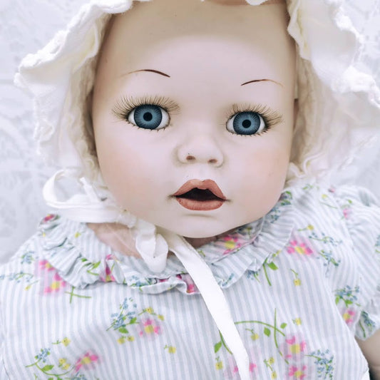 Helena Haunted Doll ~ 22" Handmade Chunky Heavy Weighted Bisque Baby Doll Signed ~ Paranormal ~ Happy Kid ~ Loving ~ Needy ~ ACTIVE