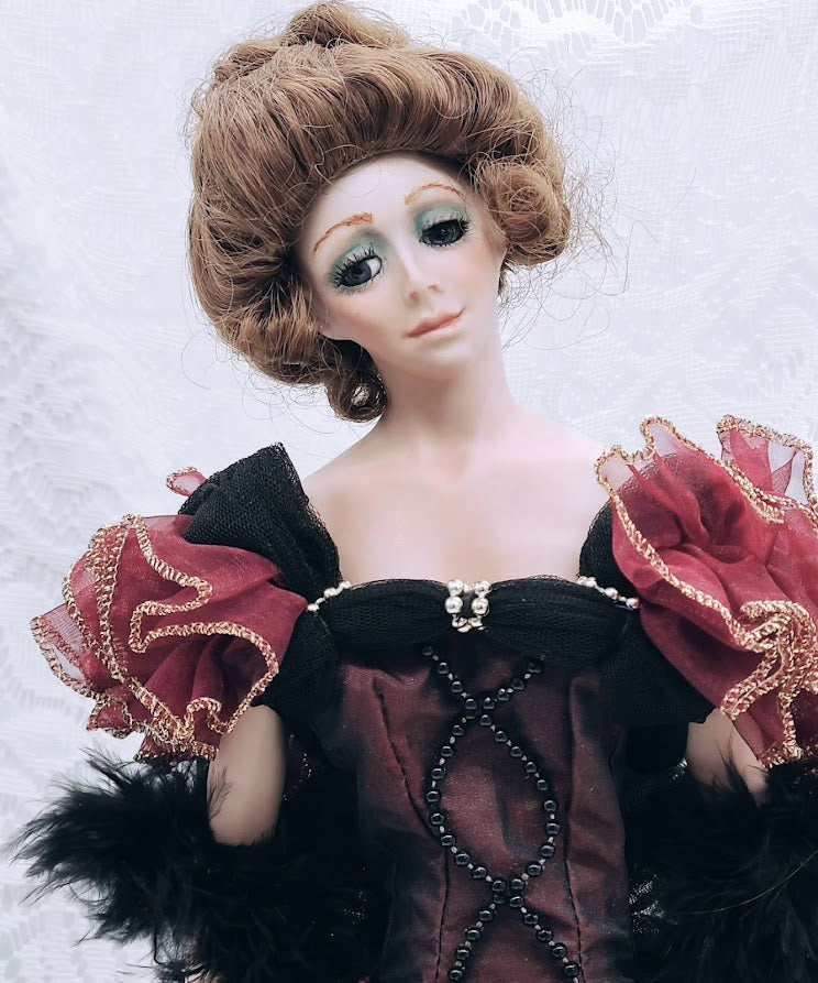 Sarah Haunted Doll ~ 18" Handmade OOAK Bisque Antique Saloon Girl Vessel ~ Paranormal ~ Amazing Storyteller ~ Very Active