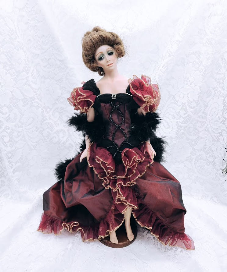 Sarah Haunted Doll ~ 18" Handmade OOAK Bisque Antique Saloon Girl Vessel ~ Paranormal ~ Amazing Storyteller ~ Very Active