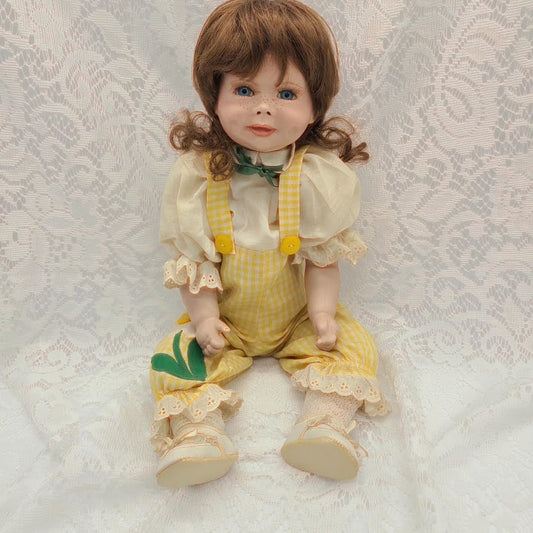 Dina Haunted Doll ~ 21" Handmade Bisque Freckled Girl Vessel ~ Paranormal ~ Kinda Creepy ~ Older Than She Looks ~ VERY ACTIVE